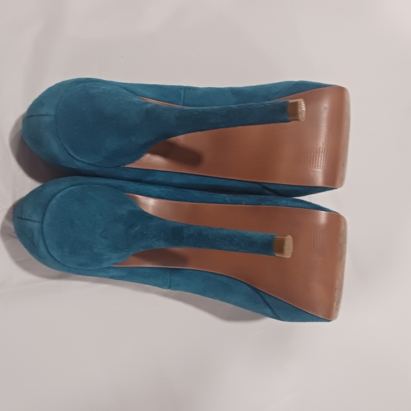 Steve Madden Turquoise heels-Womens size 9 - Picture 3 of 4